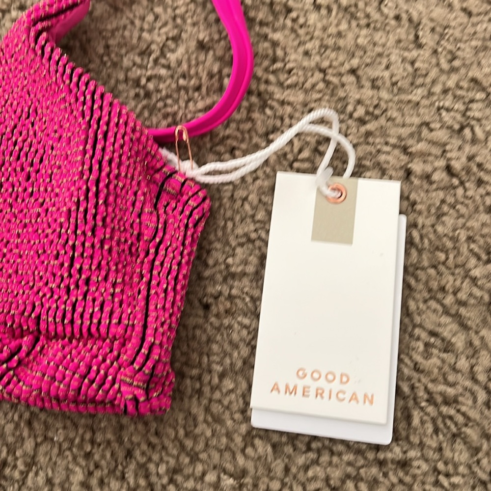 Good American Always Fits Sculpt Bikini Bikini Top, NWT - Picture 4 of 7